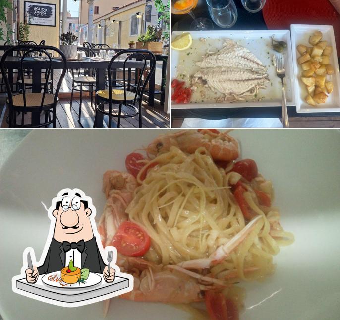 Dai un’occhiata alla immagine che raffigura la cibo e interni di Aglio e Oglio... Mare