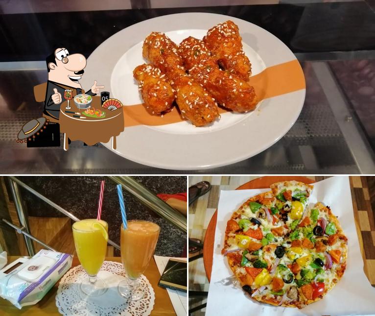 The restaurant's food and beverage