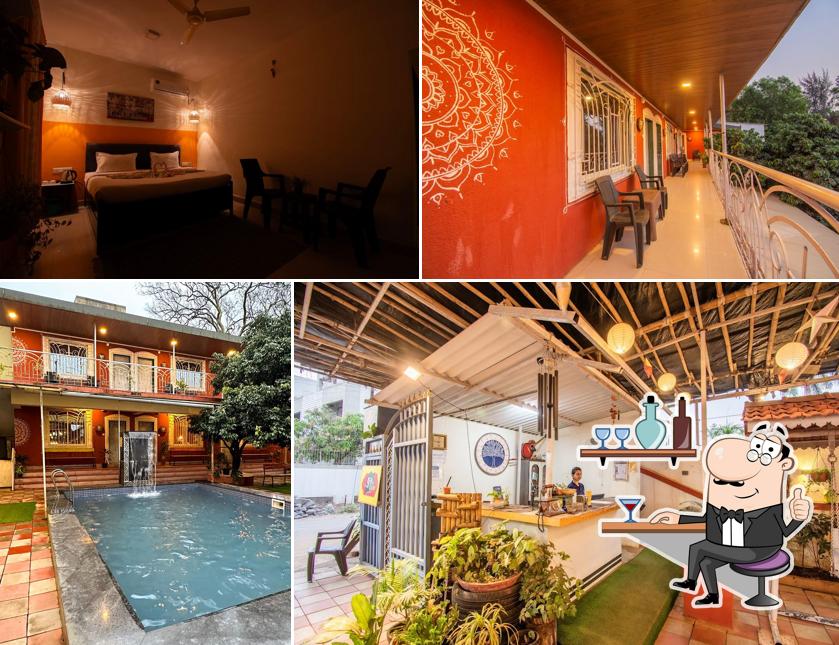 Take a seat at one of the tables at Flora Ecostay lonavala