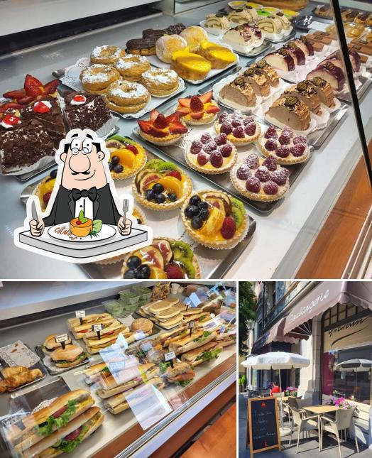 Tra le diverse cose da Bakery Girardin si possono trovare la cibo e interni