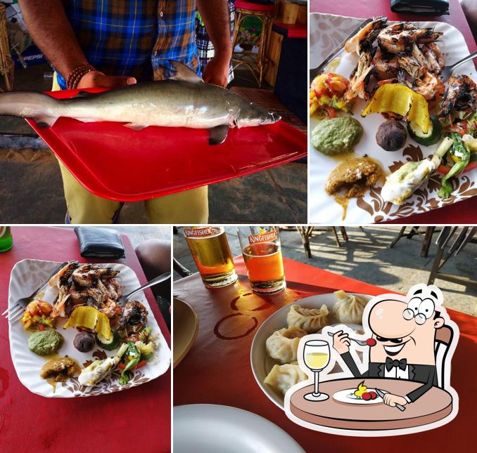 Food at Bob Marley Beach Shack