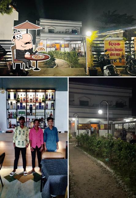 Deepak Garden Restro & Bar is distinguished by exterior and bar counter