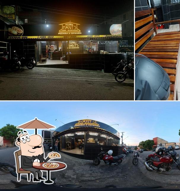 O exterior do Pizzaria Hant's