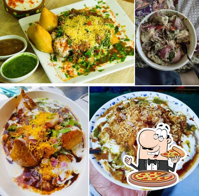 Pick pizza at Samosa Junction
