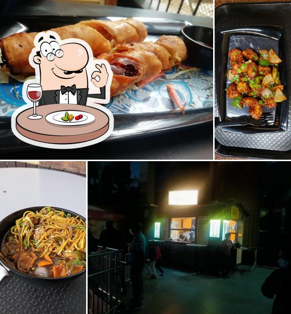 Food at The Black wokk noodle bar and more