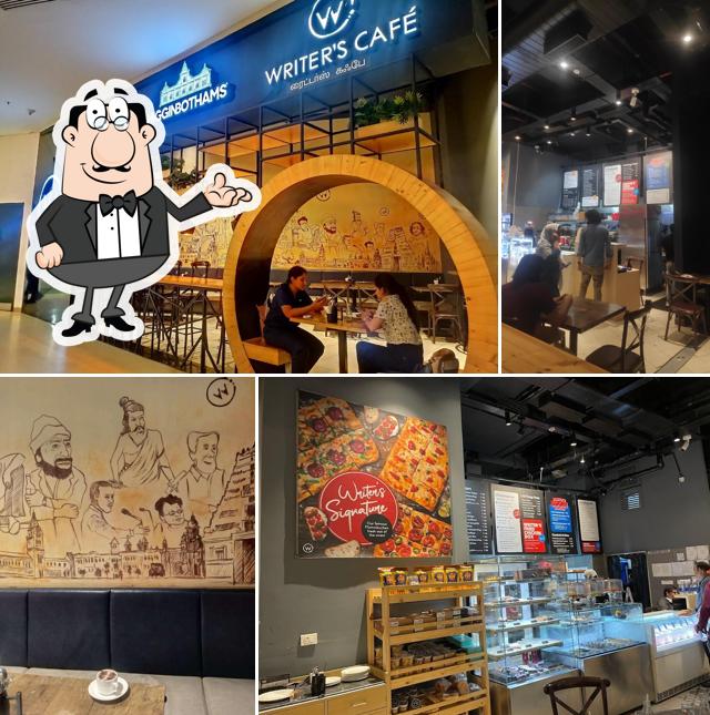 Take a seat at one of the tables at Writer's Café