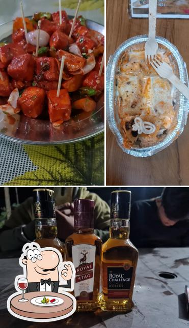 This is the image depicting food and beer at Apna Dhaba and Family Restaurant