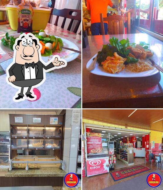 O interior do Gonçalina Pães e Conveniências
