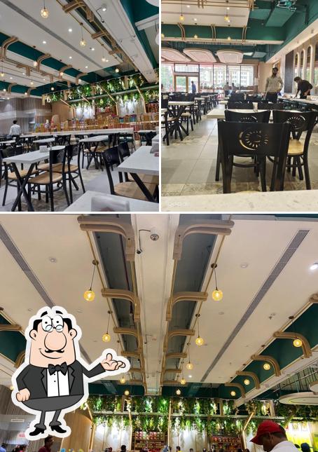 The interior of Hira Sweets