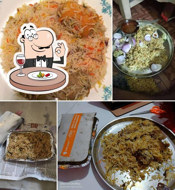 Food at Hyderabadi Biryani