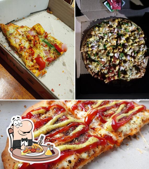 Pick various types of pizza