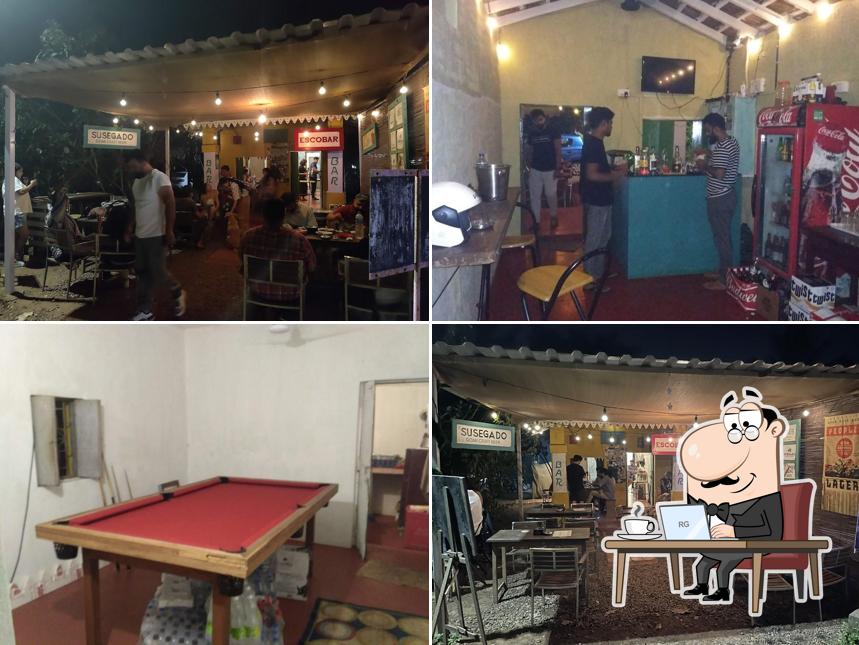 The interior of Pablos