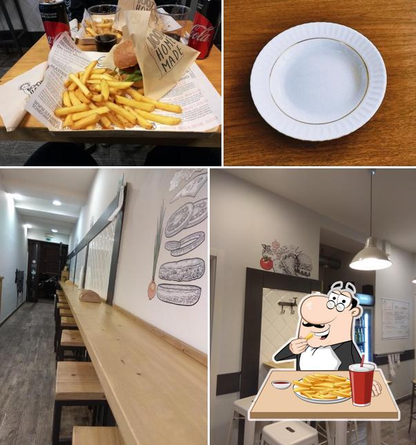 Assaggia le patatine fritte a Il panino tondo