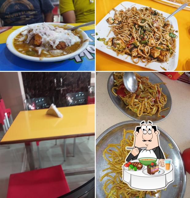 Hot and sour soup at New Singh Burger