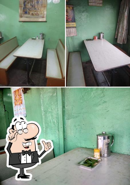 The interior of Prem Vaishno Dhaba