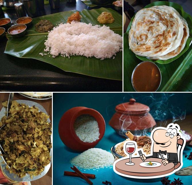 Meals at Anjappar Chettinad Restaurant Pondy bazar