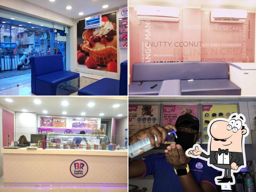 The interior of Baskin Robbins