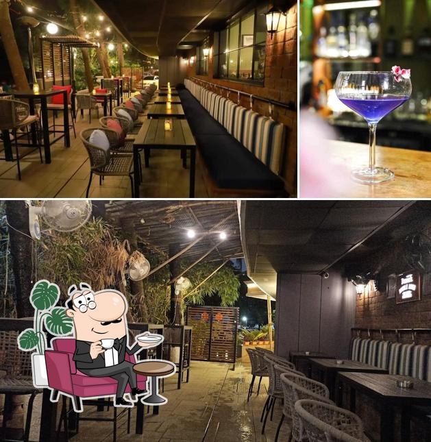 Take a seat at one of the tables at Blend Kitchen & Bar