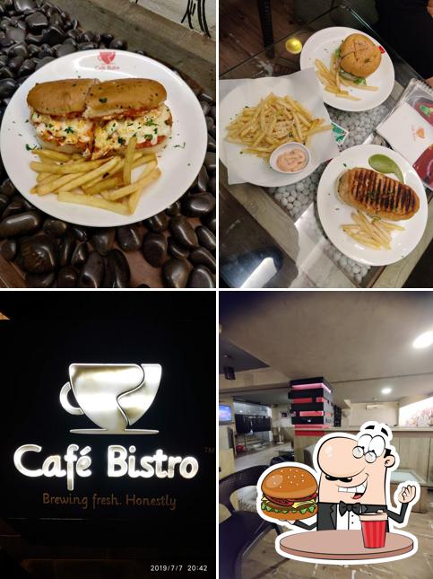 Order one of the burgers offered by Café Bistro