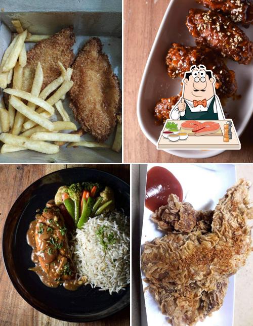 Fish and chips at Catchuup Restaurant