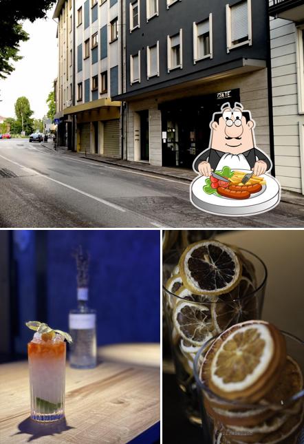 La cibo e esterno del ristorante