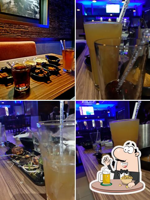 Enjoy a pint of light or dark beer