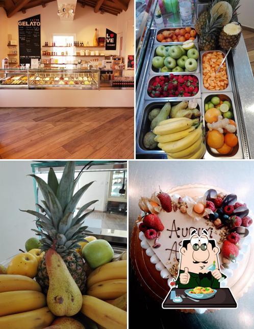 Cibo al Gelateria di Castellina