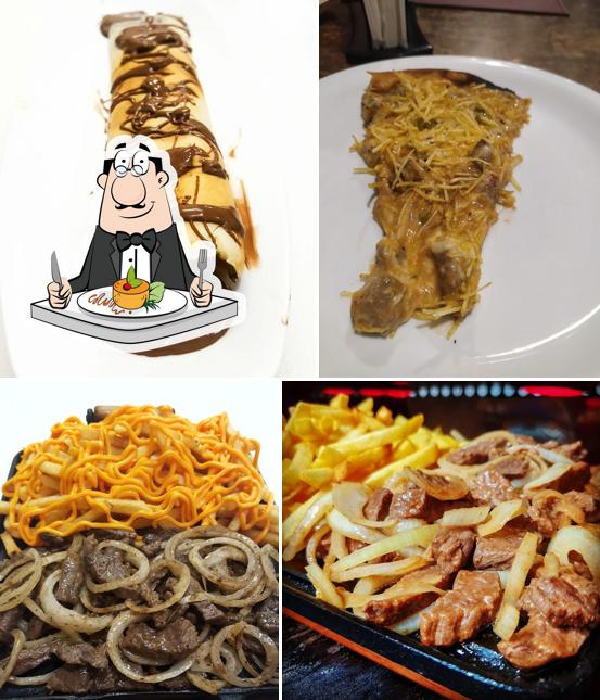 Comida em Pizzaria e Restaurante Velho Barão