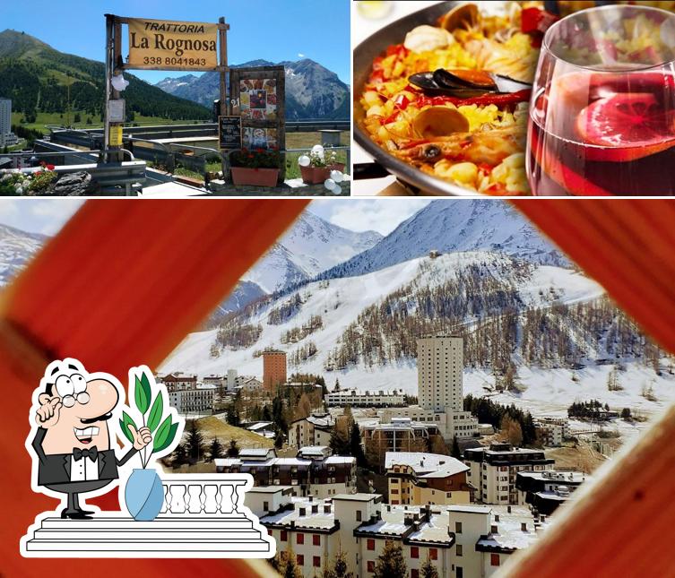 La foto di esterno e cibo da Trattoria La Rognosa