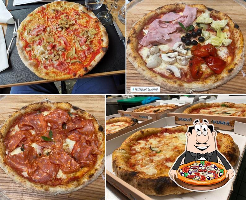 Commandez différents types de pizzas