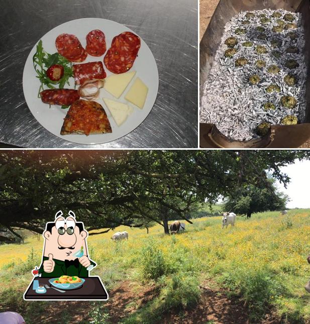 Questa è la immagine che mostra la cibo e esterno di Agriturismo Raponi