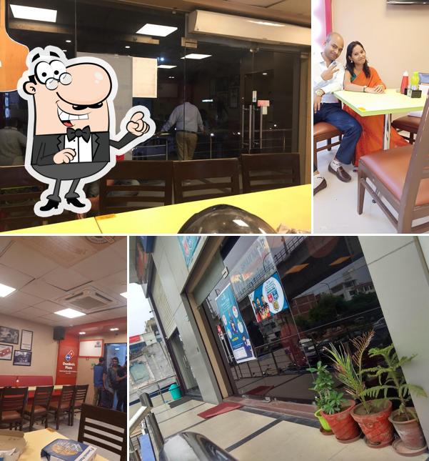 The interior of Domino's Pizza Sodala, Jaipur