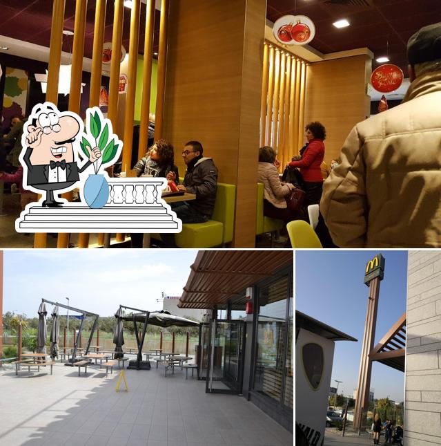 La immagine della esterno e interni di McDonald's Castelvetrano
