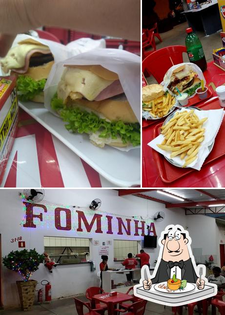 Esta é a foto apresentando comida e interior no Fominha Lanches e Hot-Dog