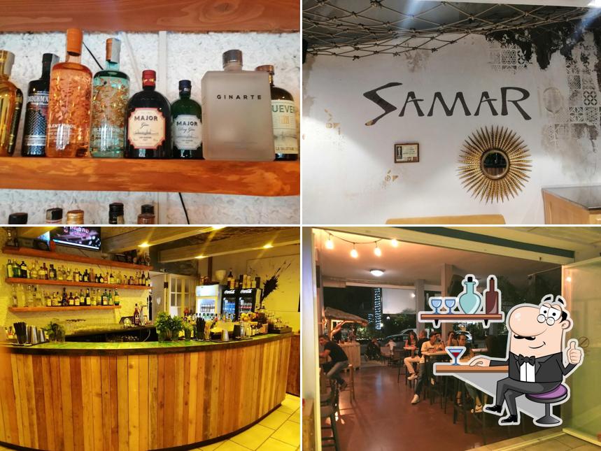 Gli interni di SAMAR lounge bar