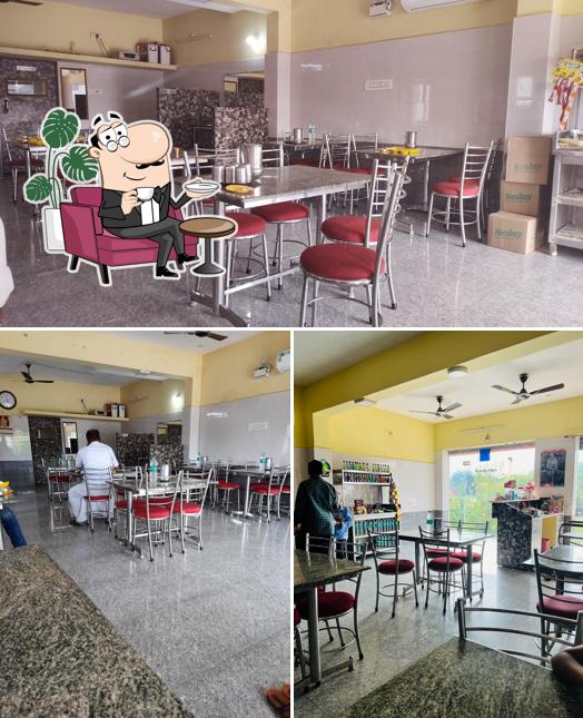 The interior of Sai Bhavan Restaurant