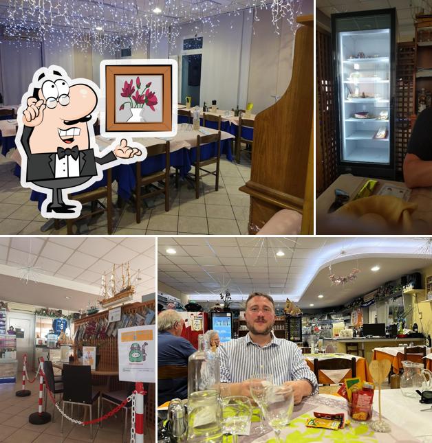 Gli interni di Trattoria Bar al Passetto La Rosa Blu