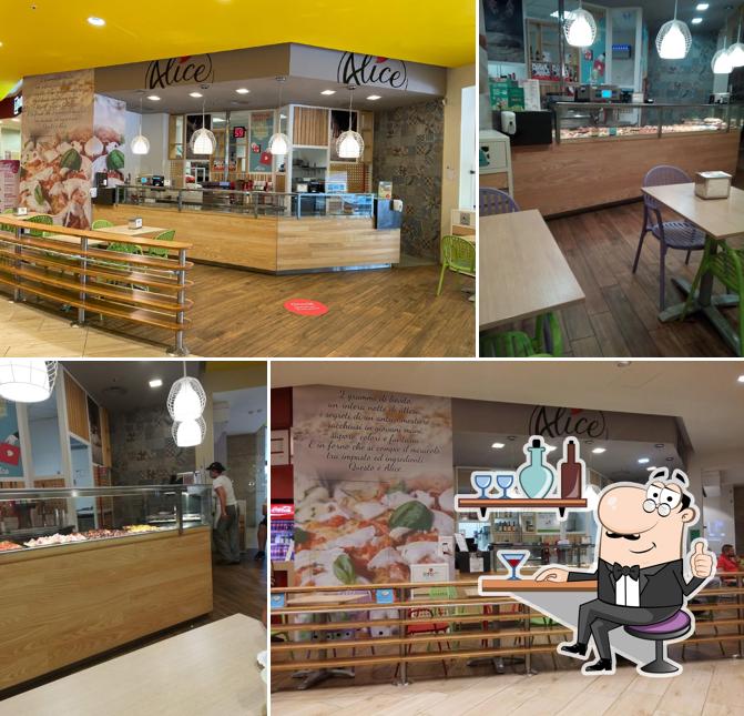 Dai un'occhiata agli interni di Alice Pizza