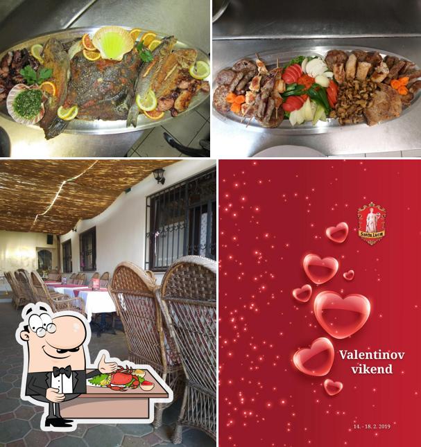 Prova tra i vari piatti di mare disponibili a Gostilna in pizzerija "Santa Lucija"