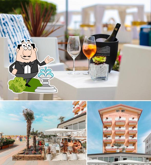 La esterno e interni del ristorante