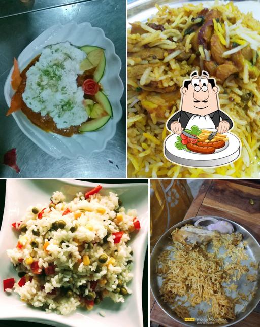 Food at RB Restaurant Metpally