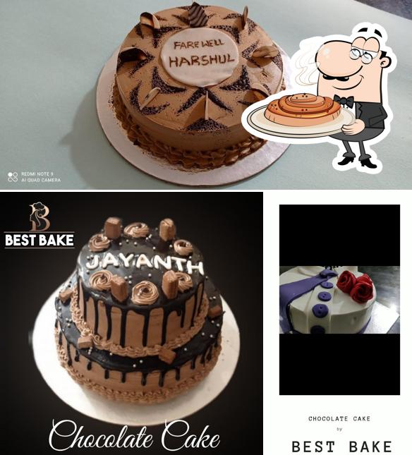 Look at this image of Best Bake - Eggless cakes and chocolates