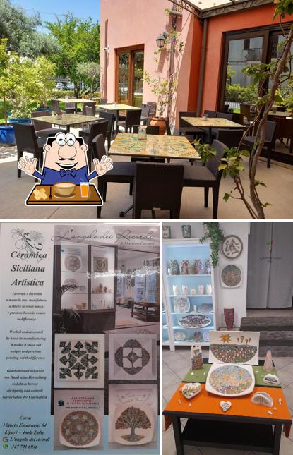 Questa è la foto che mostra la cibo e interni di Tiffany Bar Ristorante