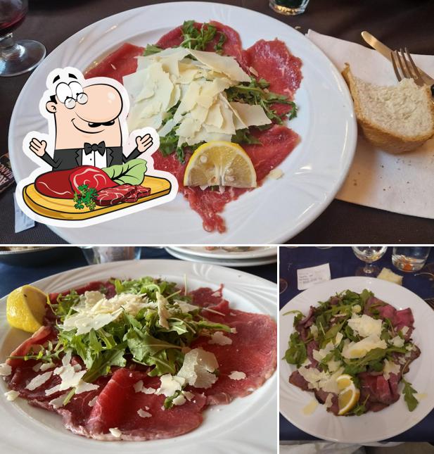 Carpaccio di manzo al Trattoria La Sosta