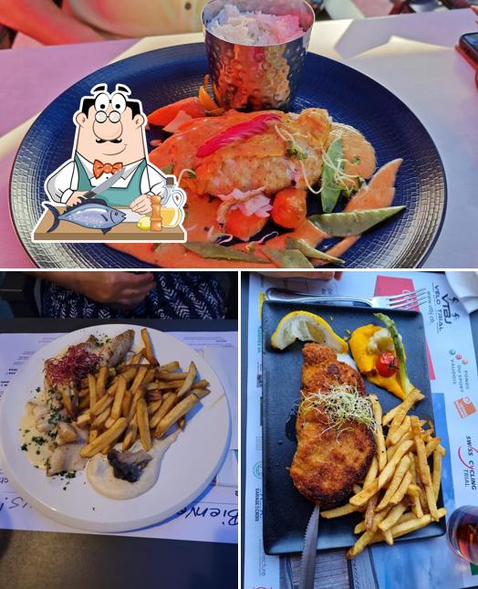 Salmone grigliato al Restaurant du Port – Chevroux
