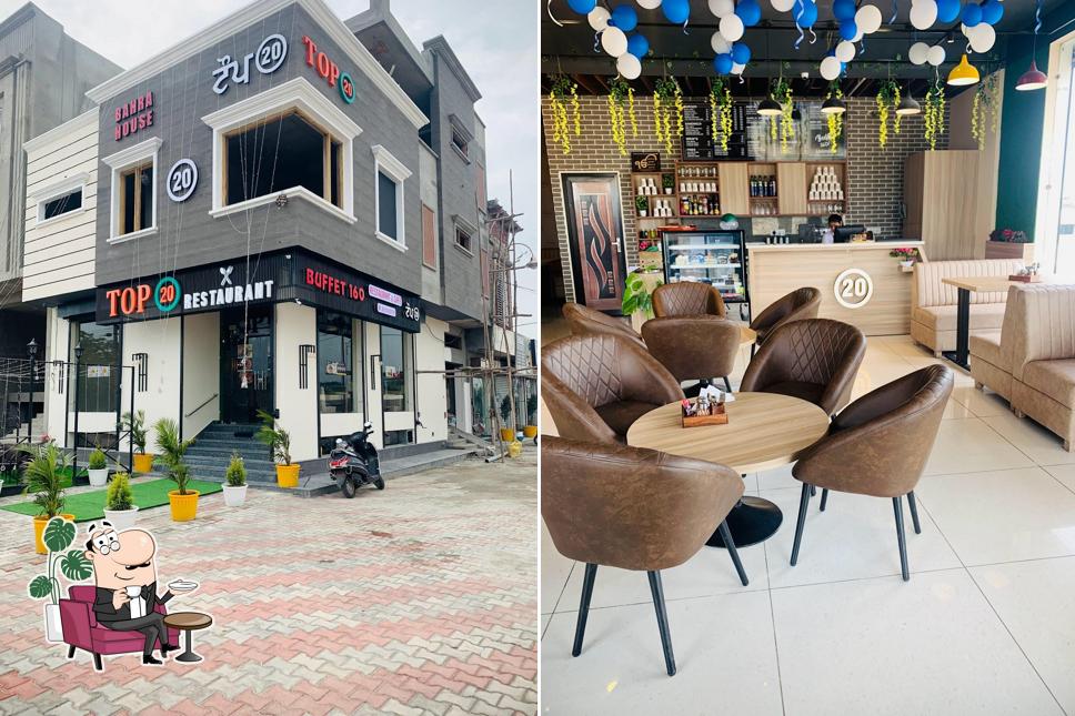 The interior of Top 20 Restaurant