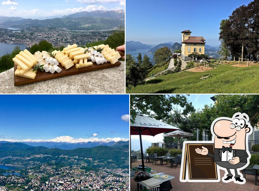 Curiosa tra la parte esterna di Ristorante panoramico Vetta Monte Brè