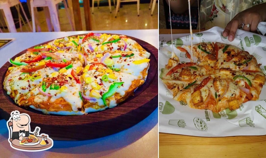 Get pizza at Cafe coffee hutt