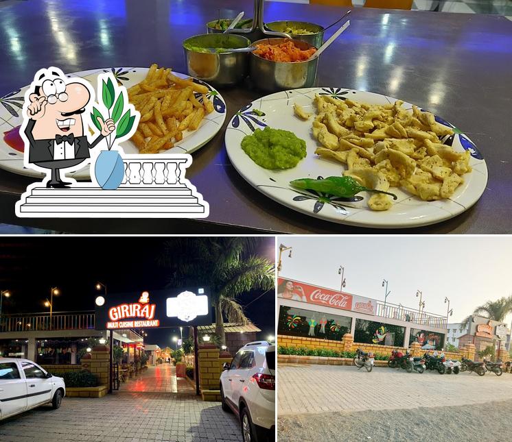 Giriraj Multi Cuisine Restaurant is distinguished by exterior and food