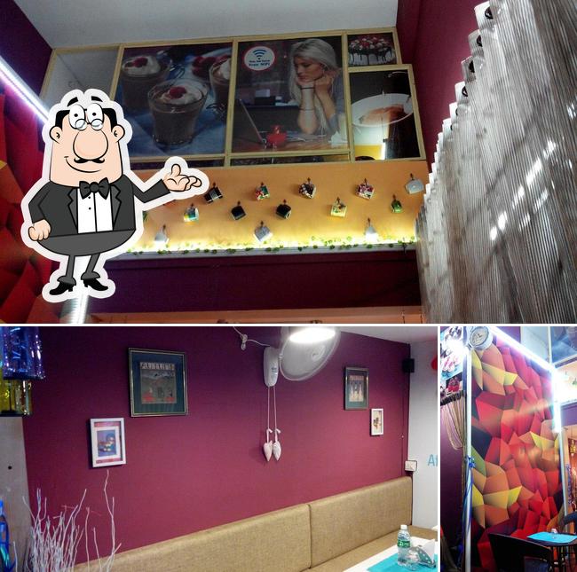 The interior of Hangout De Cafe